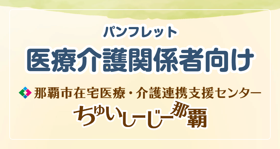 ちゅいしーじー那覇パンフレット（医療介護関係者向け）